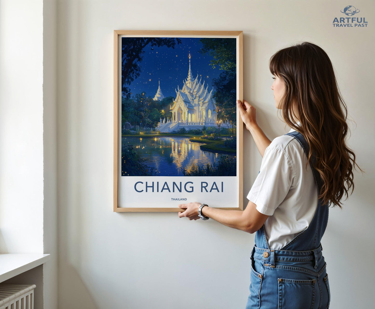 Chiang Rai Temple Poster | Thailand Wall Art | Asia Decor