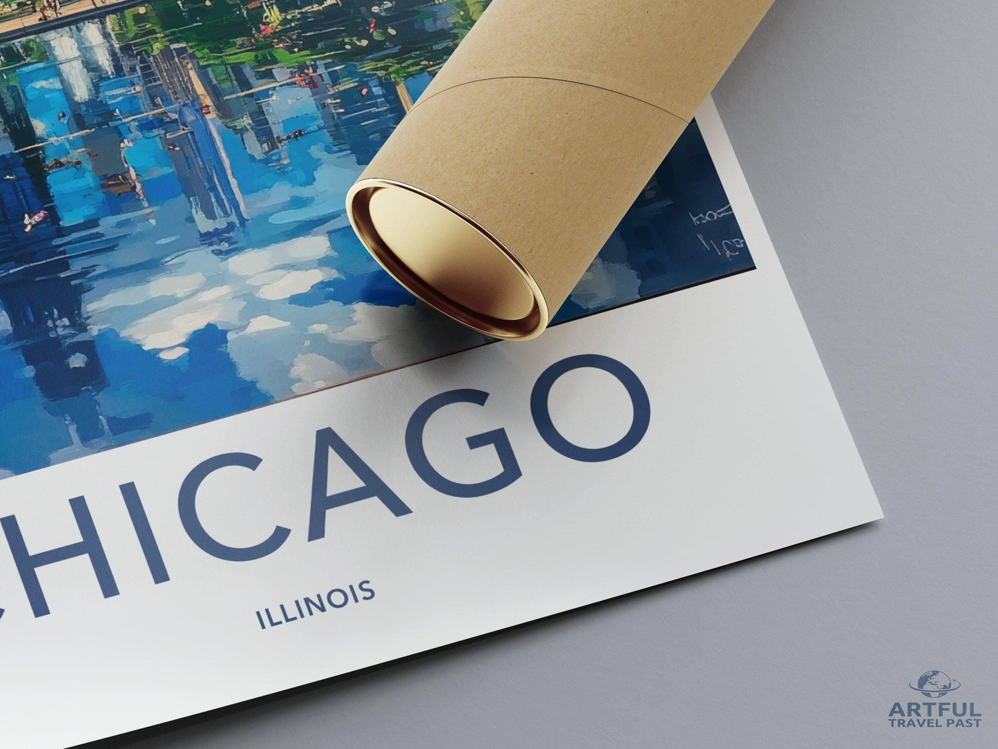 Chicago Poster | Illinois Wall Art | America Decor