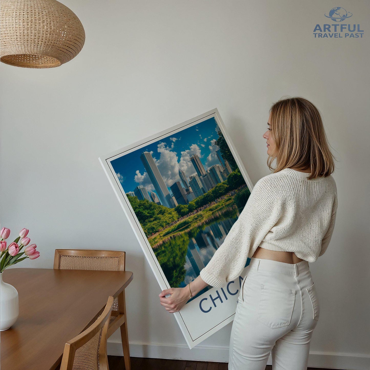 Chicago Poster | Illinois Wall Art | America Decor