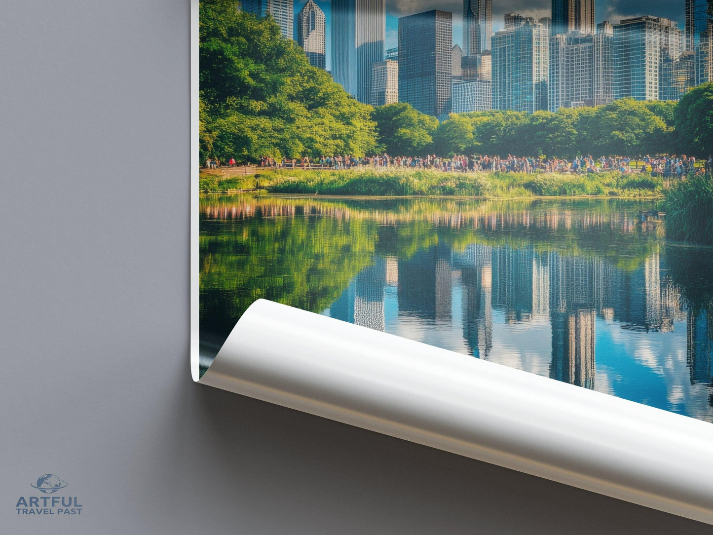 Chicago Poster | Illinois Wall Art | America Decor