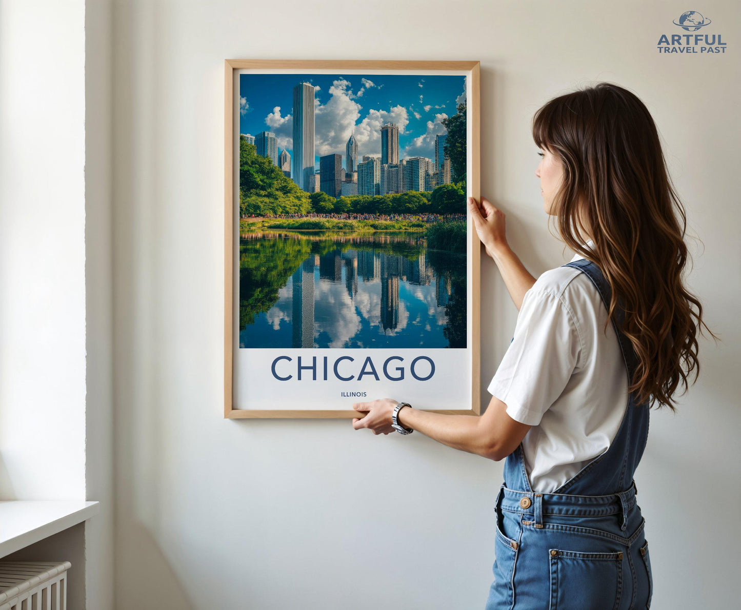Chicago Poster | Illinois Wall Art | America Decor