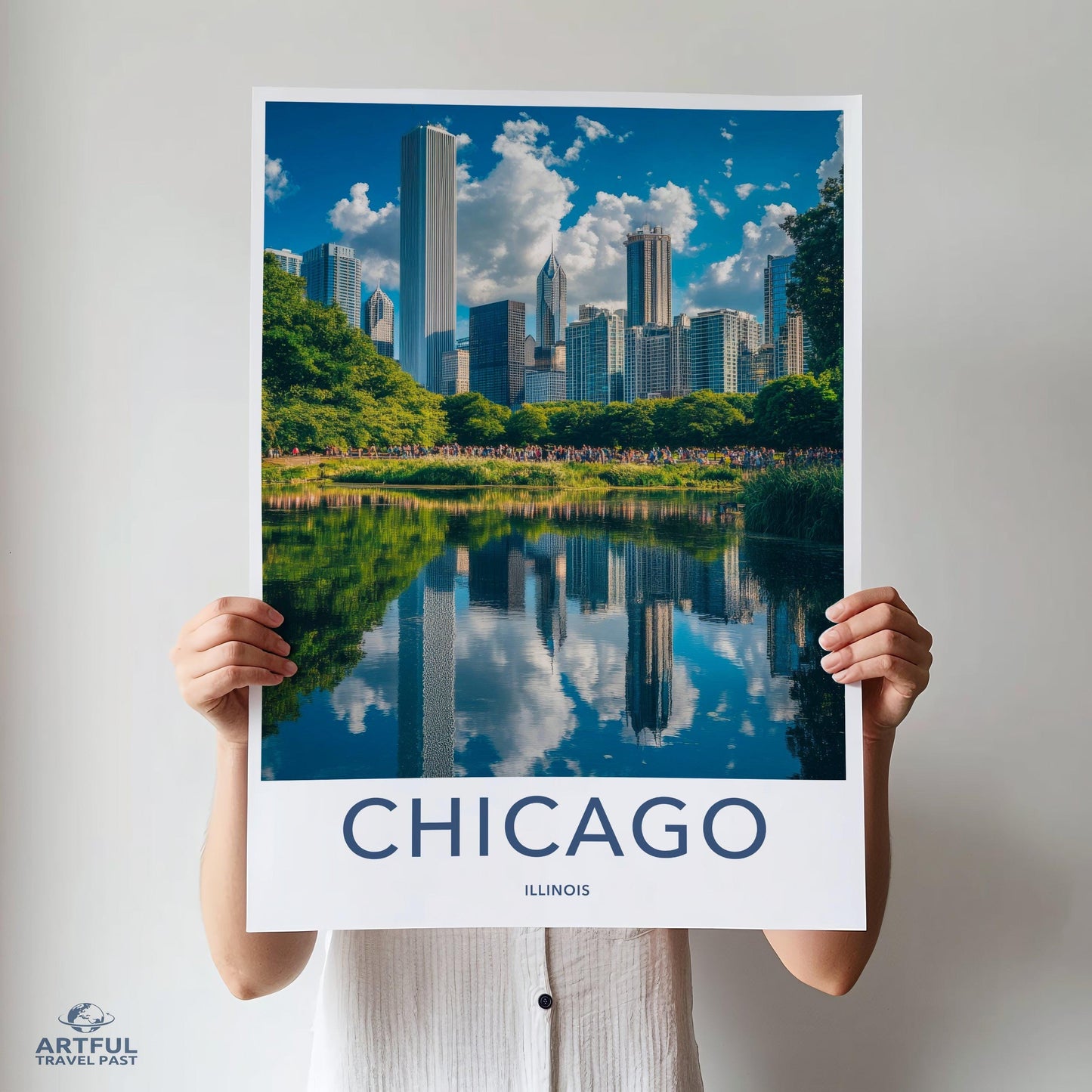 Chicago Poster | Illinois Wall Art | America Decor