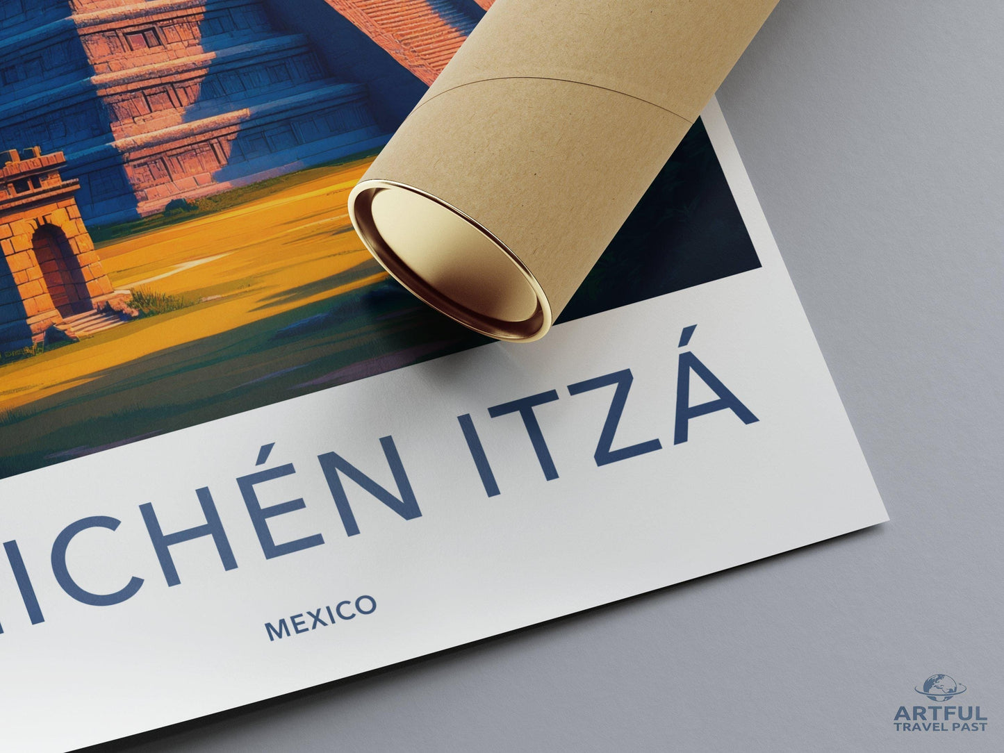 Chichen Itza Poster | Mayan Pyramid | Mexico Wall Art