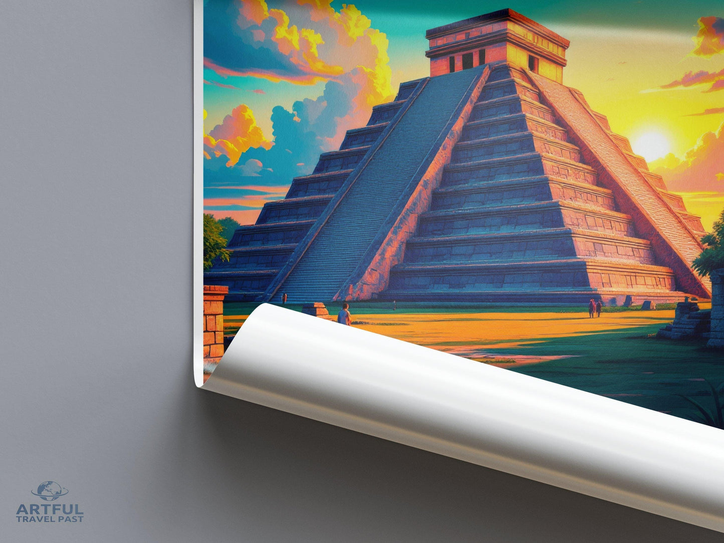 Chichen Itza Poster - Mexico Wall Art
