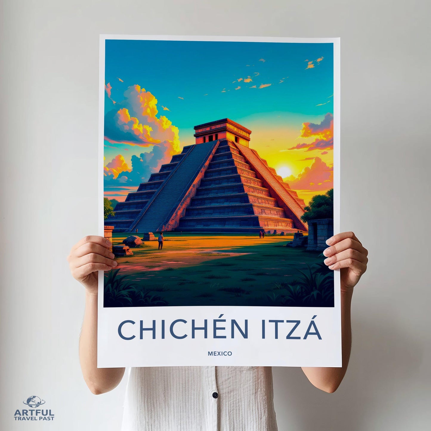 Chichen Itza Poster - Mexico Wall Art