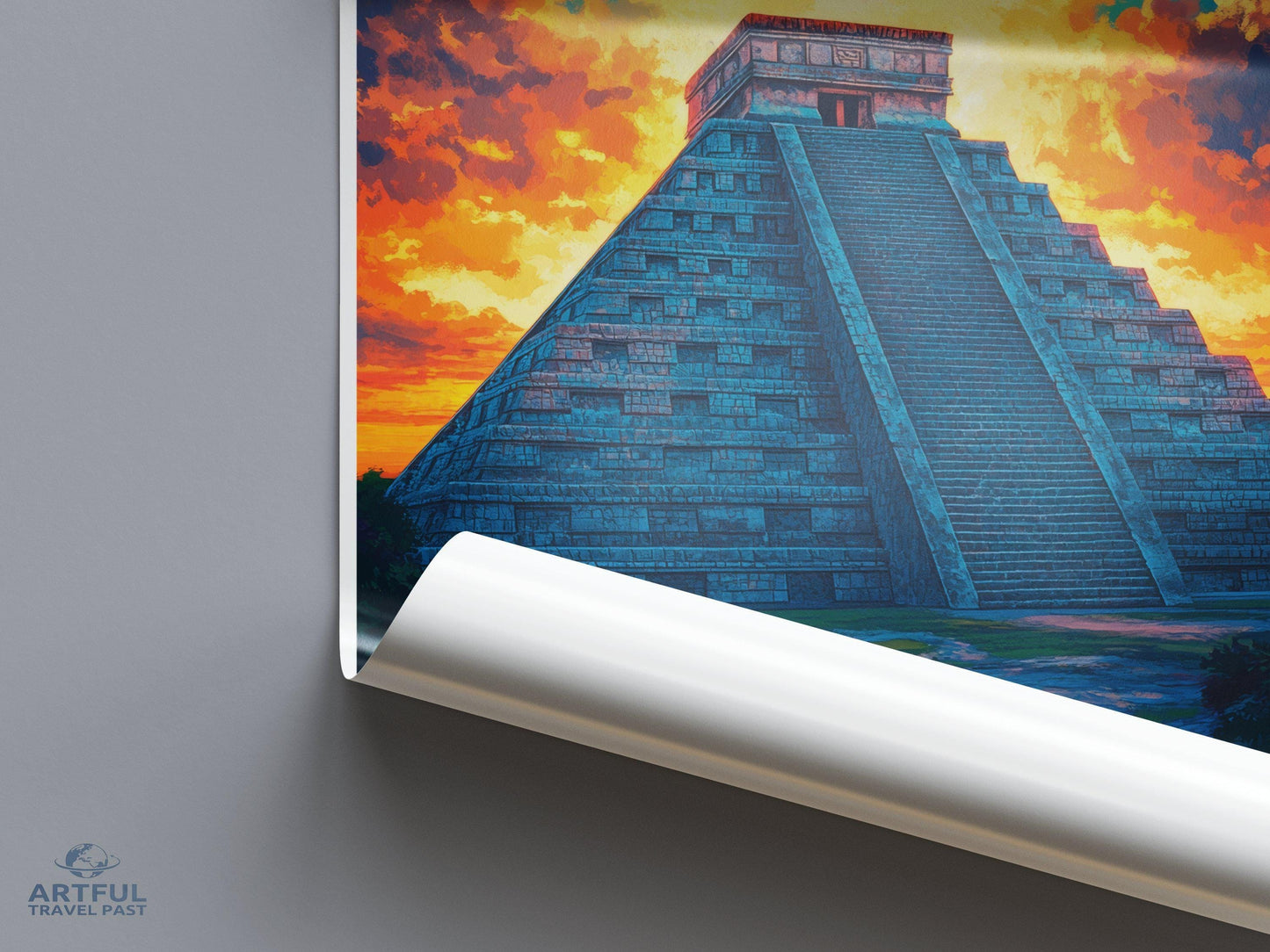 Chichen Itza Poster - Mexico Wall Art