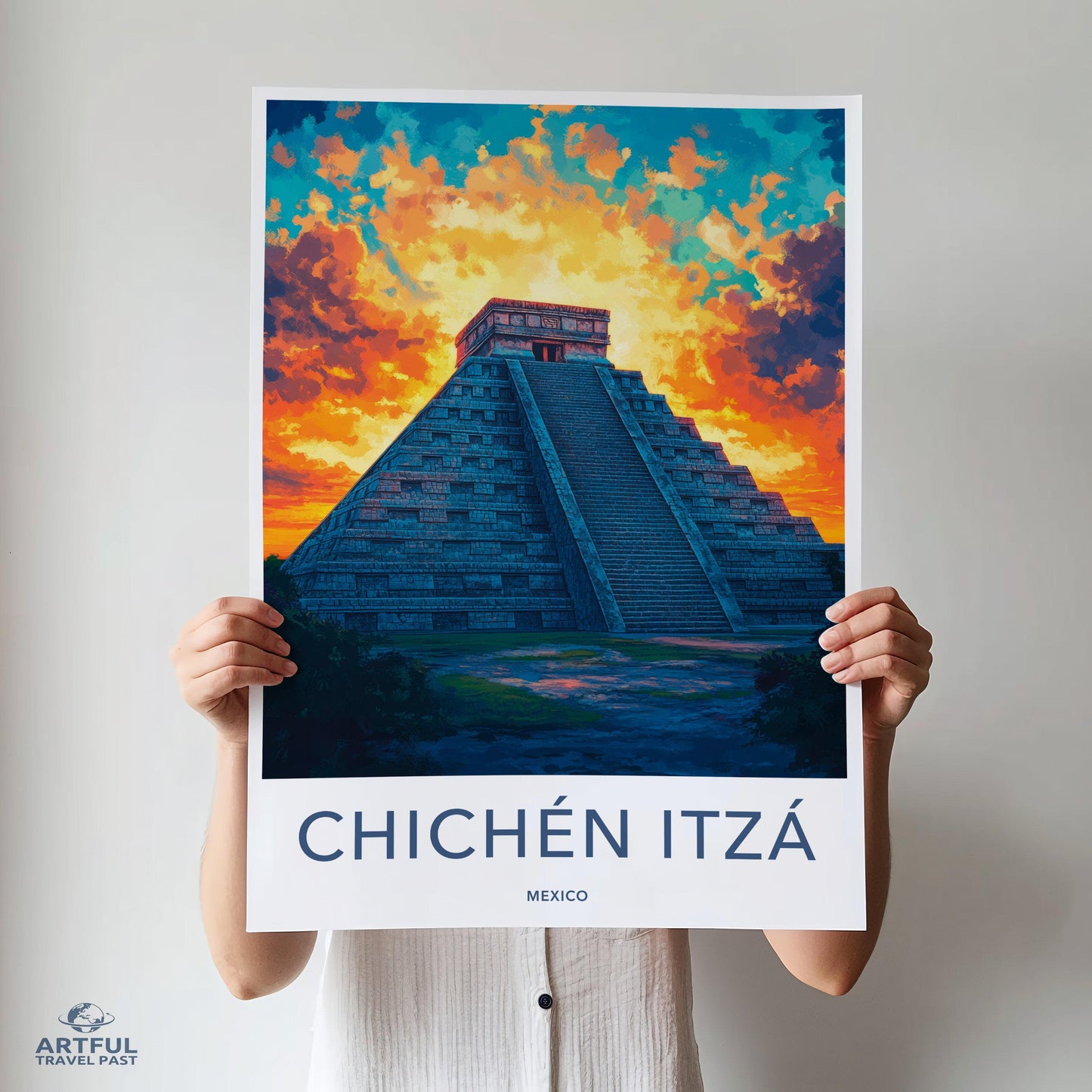 Chichen Itza Poster - Mexico Wall Art
