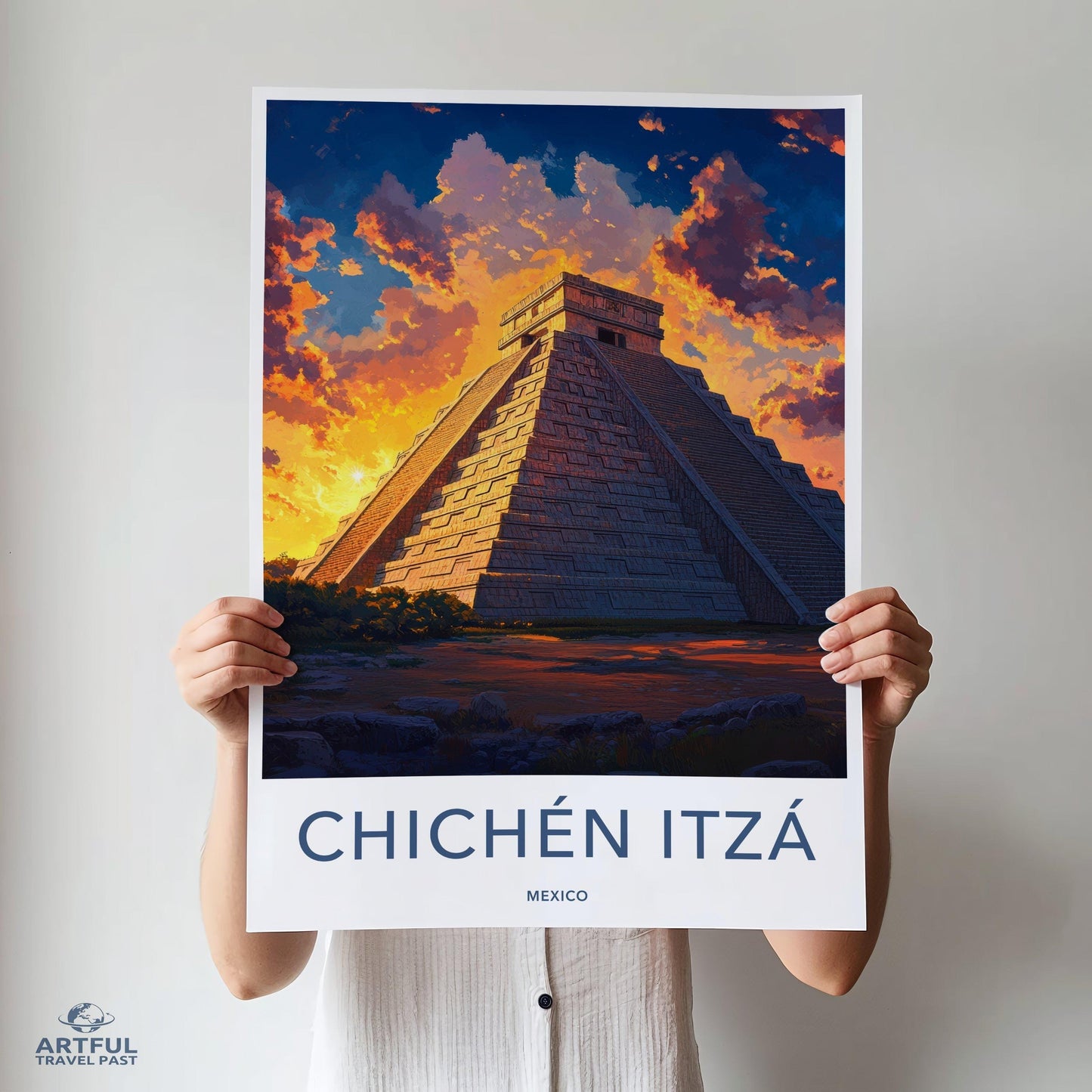Chichen Itza Poster - Mexico Wall Art