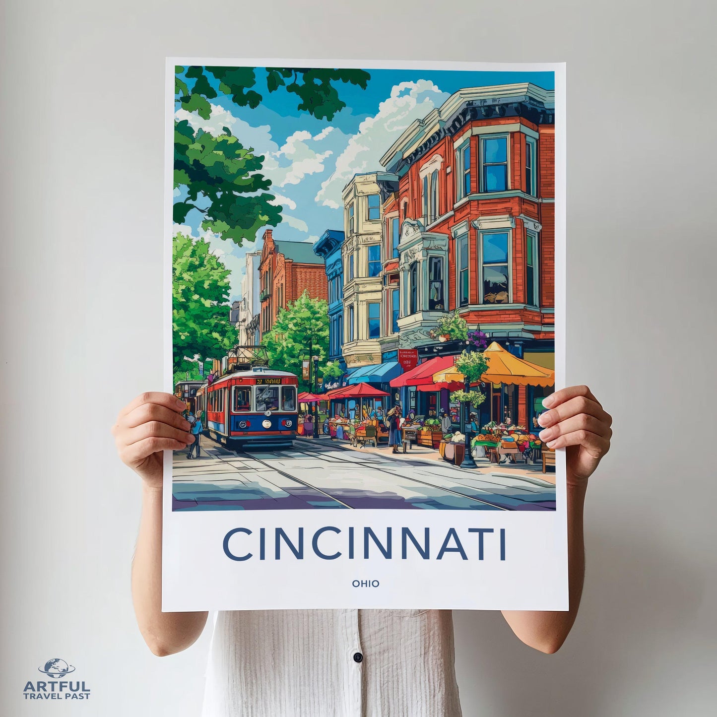 Cincinnati Poster - Ohio Wall Art