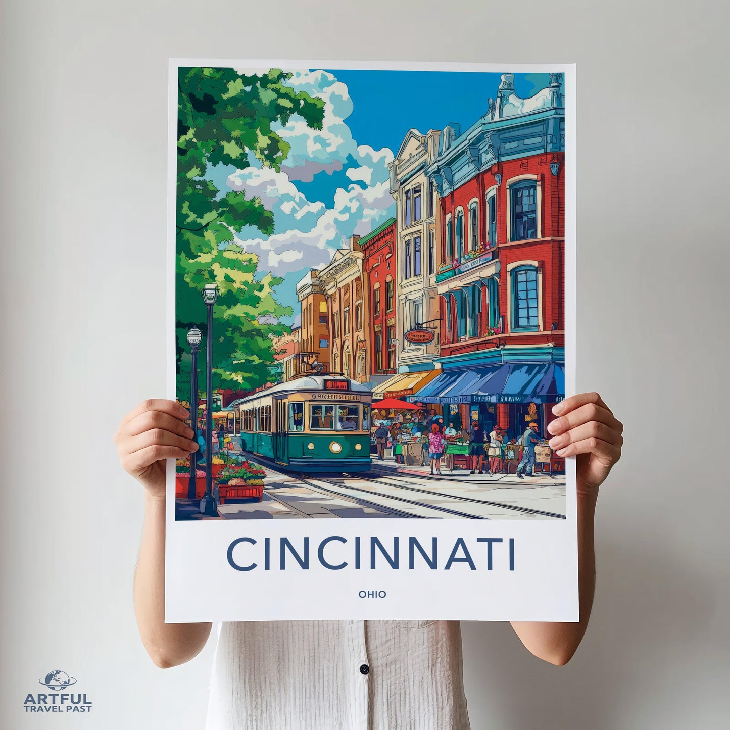 Cincinnati Poster - Ohio Wall Art