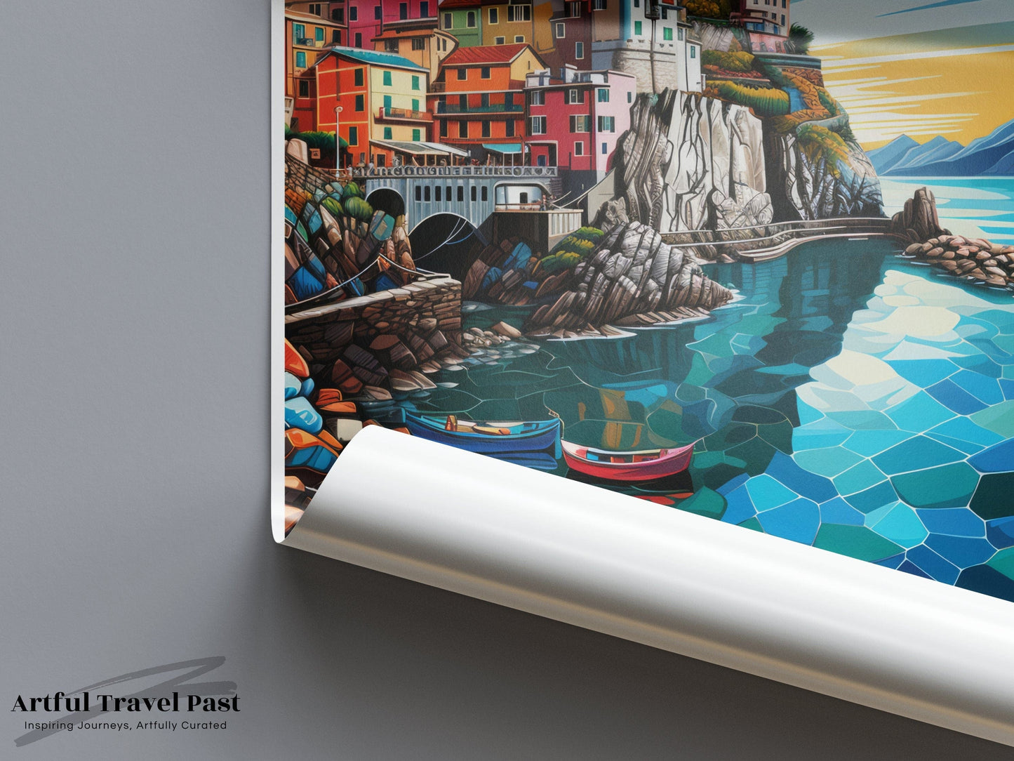 Cinque Terre Poster | Italy Wall Art | Europe Decor