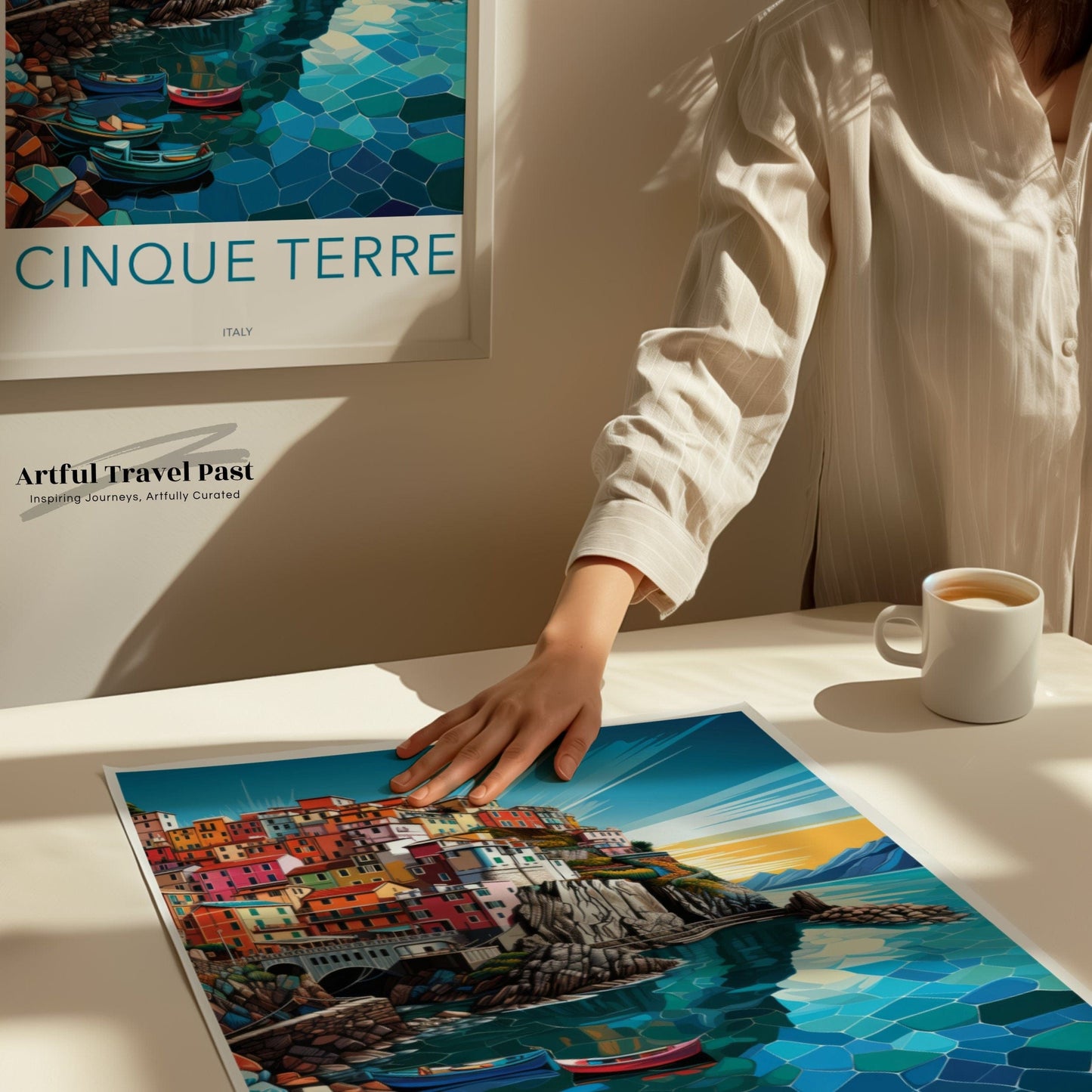 Cinque Terre Poster | Italy Wall Art | Europe Decor