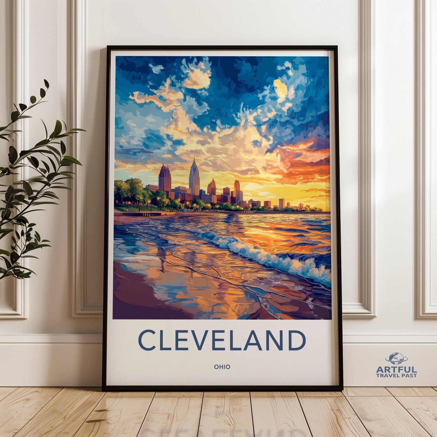 Cleveland Poster - Ohio Wall Art