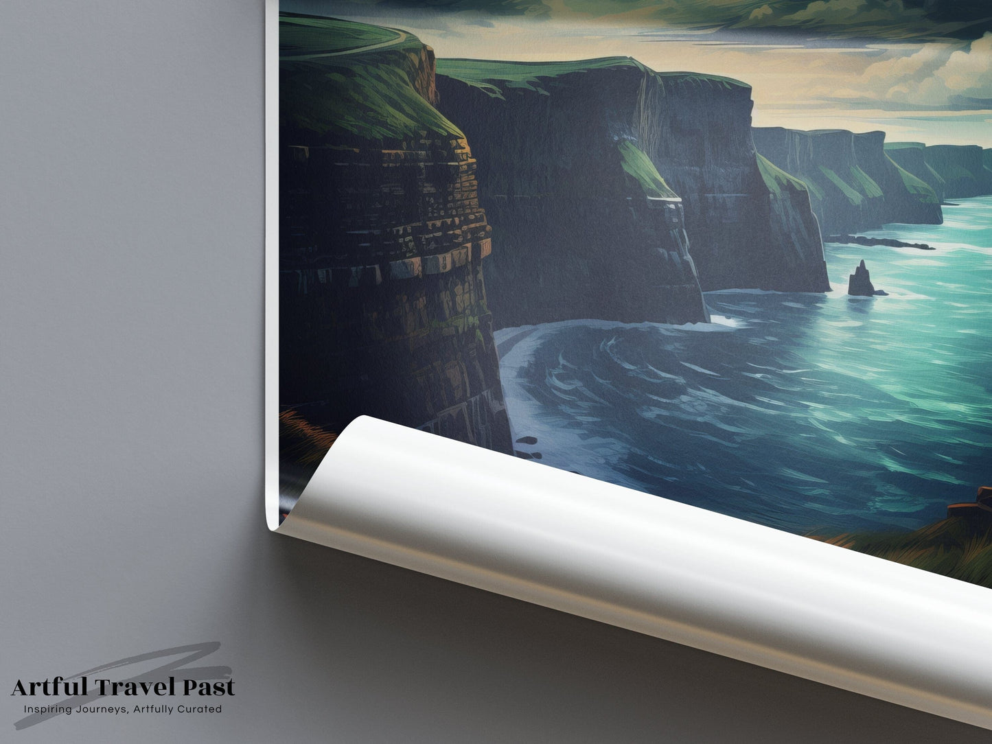 Cliffs of Moher Poster | Ireland Wall Art | Europe Decor