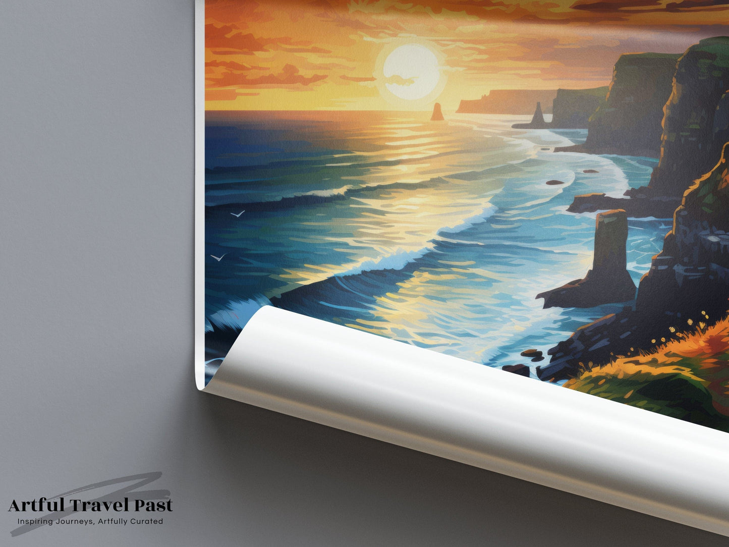 Cliffs of Moher Poster | Ireland Wall Art | Europe Decor