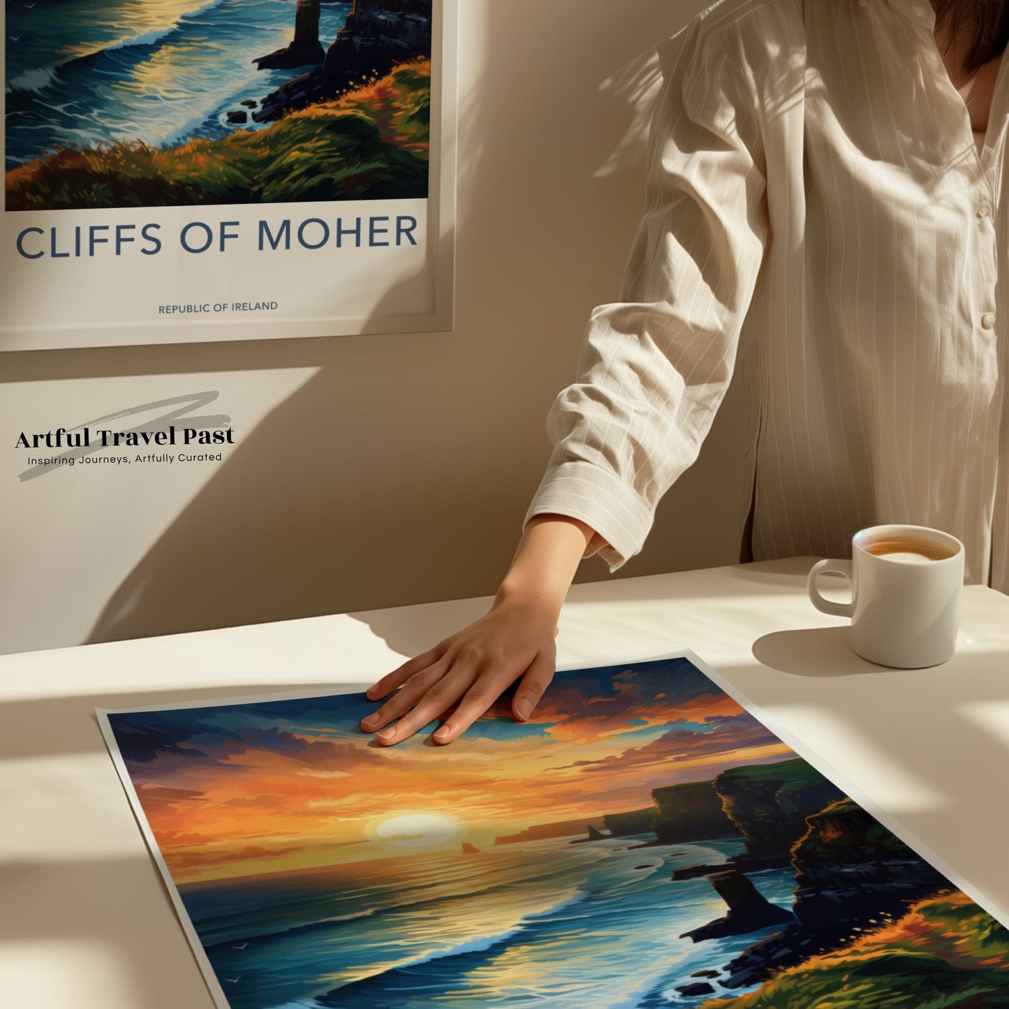 Cliffs of Moher Poster | Ireland Wall Art | Europe Decor