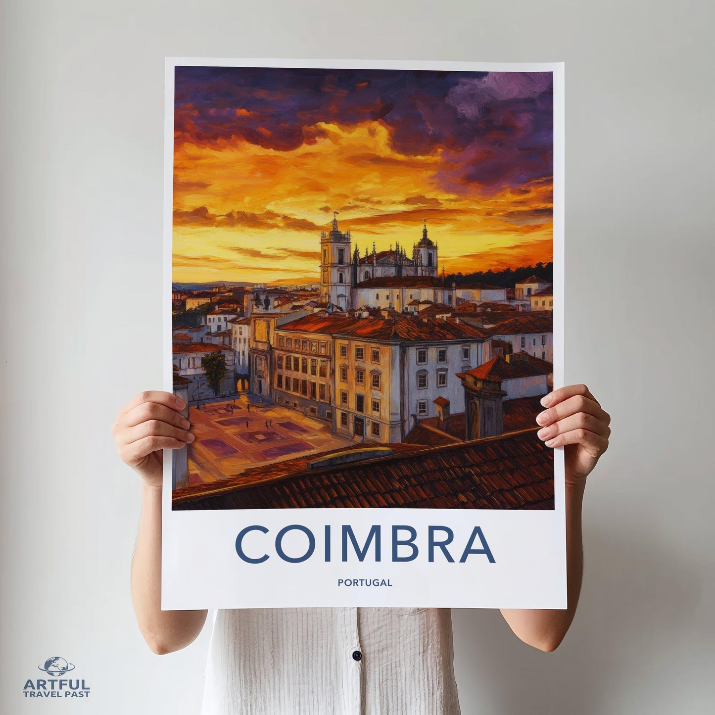 Coimbra Poster | Portugal Wall Art | Europe Decor