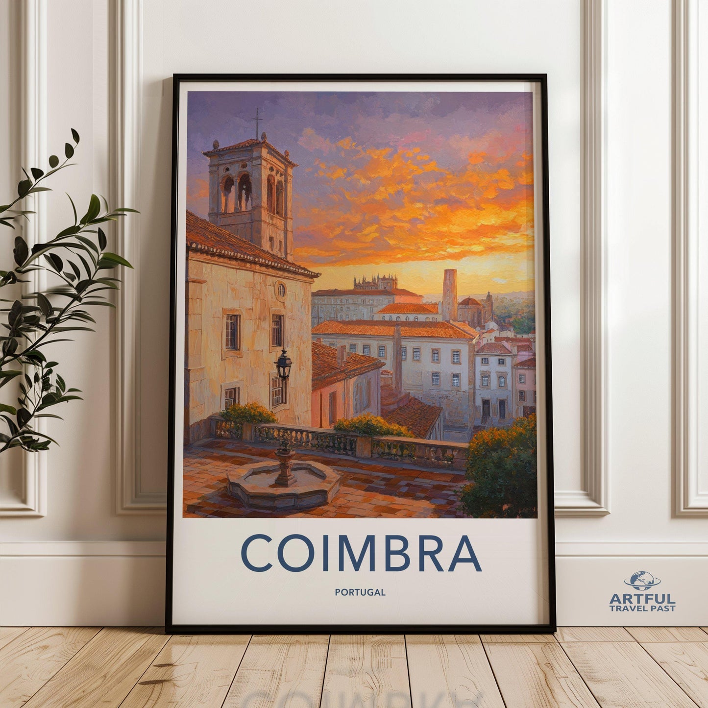 Coimbra Poster | Portugal Wall Art | Europe Decor