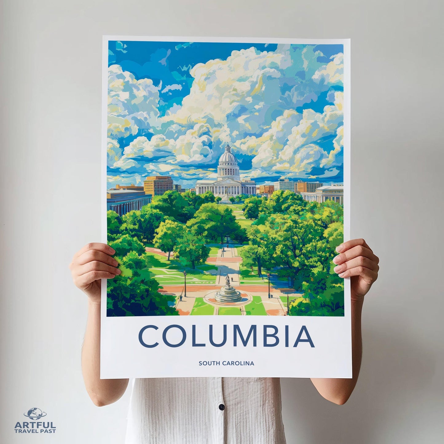 Columbia Poster - South Carolina Wall Art
