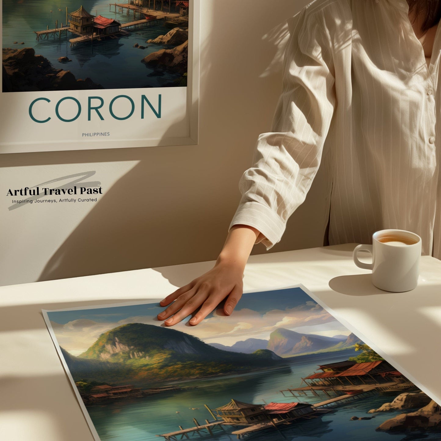 Coron Poster | Philippines Wall Art | Southeast Asia Decor