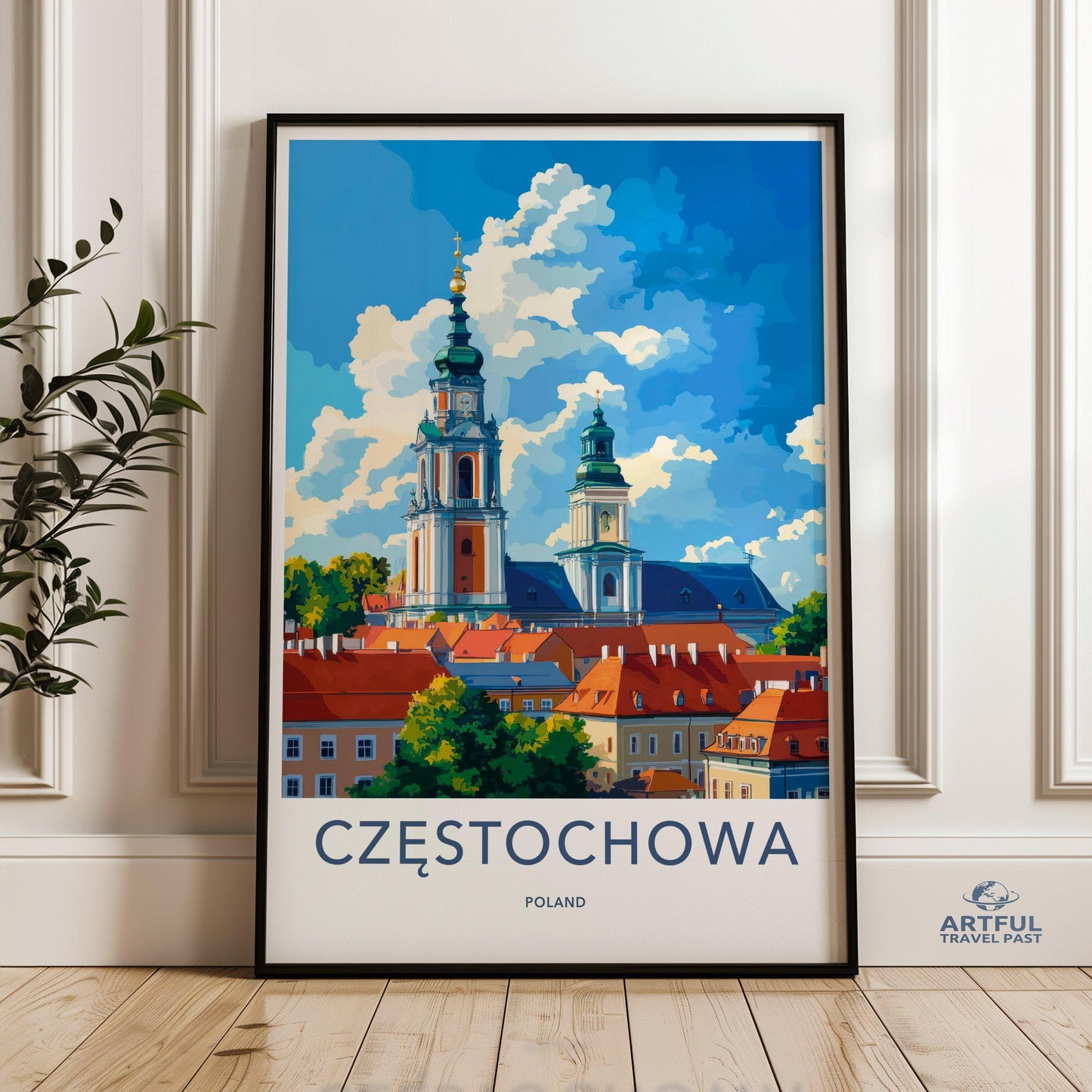 Częstochowa Poster - Poland Wall Art