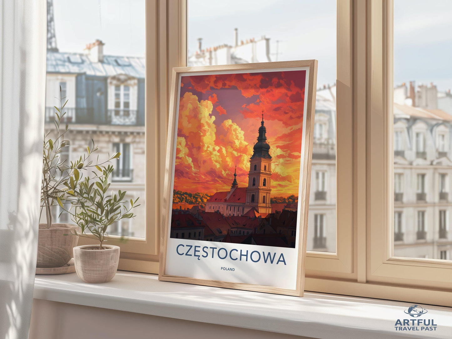 Częstochowa Poster | Poland Wall Art | Eastern Europe Decor
