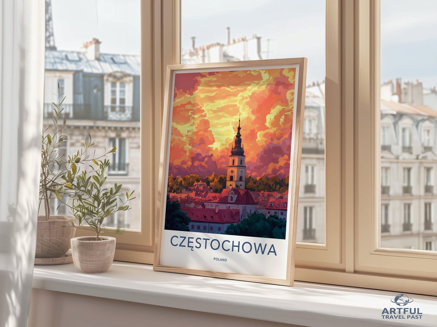 Częstochowa Poster | Poland Wall Art | Europe Decor