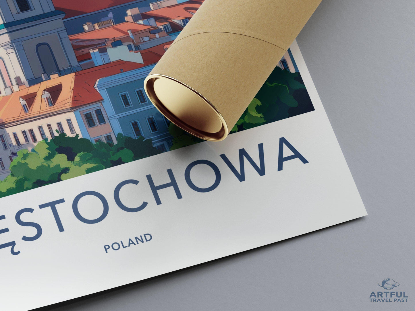 Częstochowa Poster | Poland Wall Art | Europe Decor