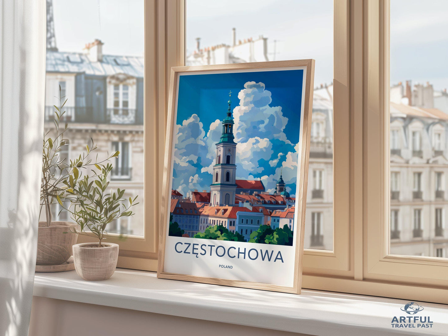 Częstochowa Poster | Poland Wall Art | Europe Decor