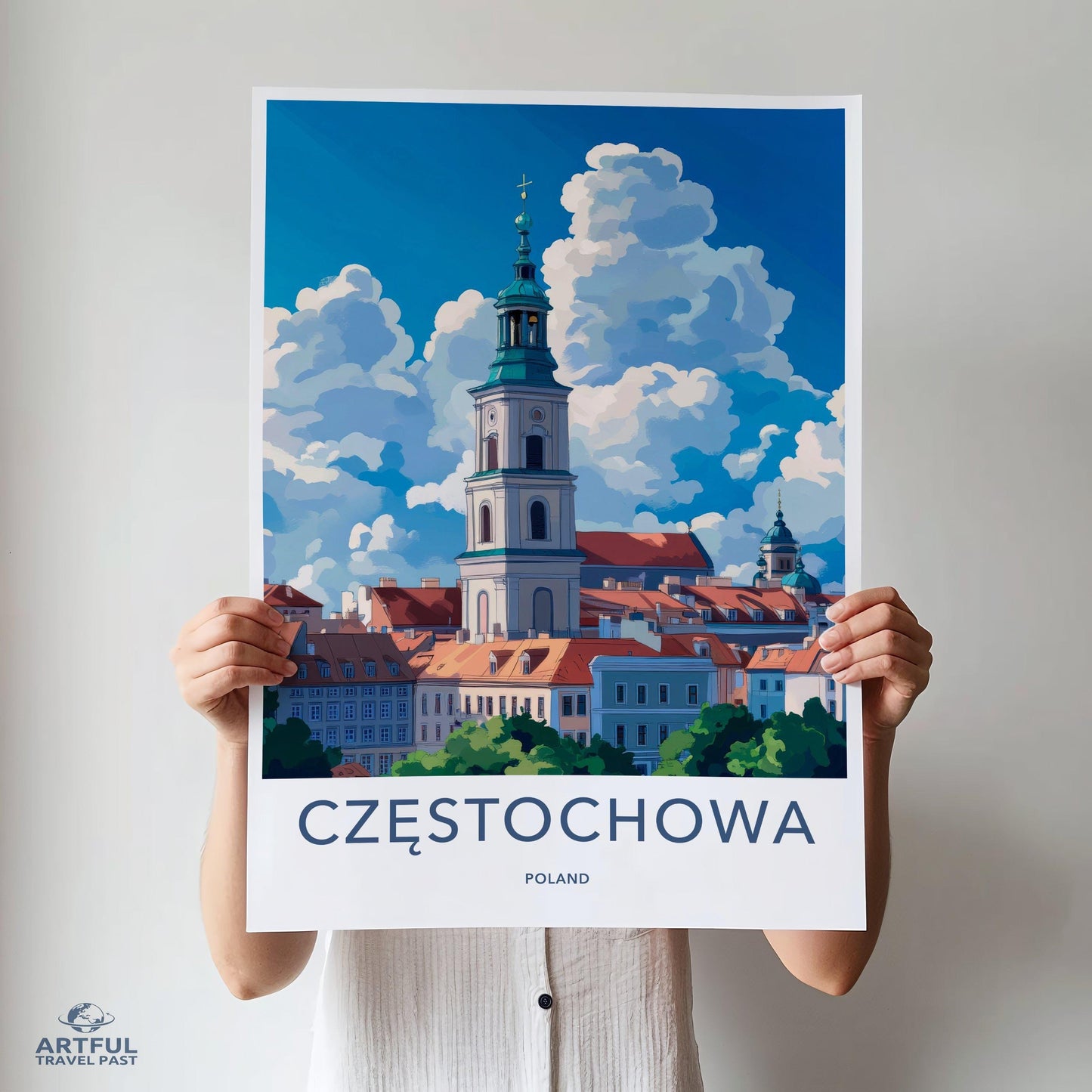 Częstochowa Poster | Poland Wall Art | Europe Decor