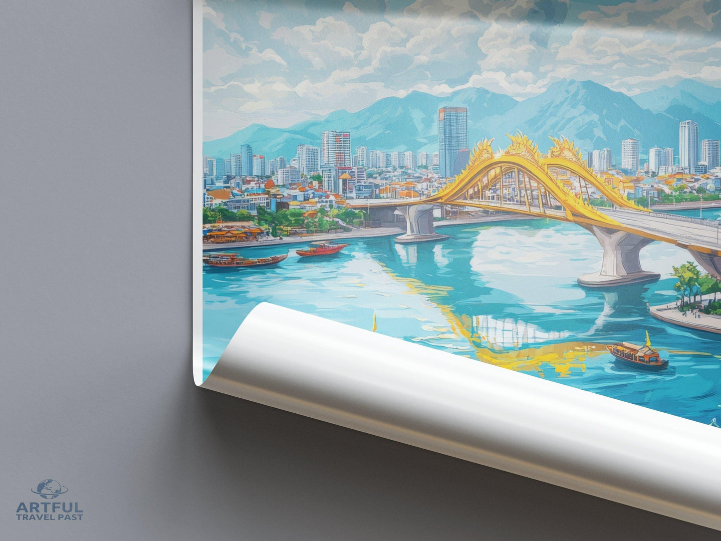 Da Nang Poster | Vietnam Wall Art | Asia Decor