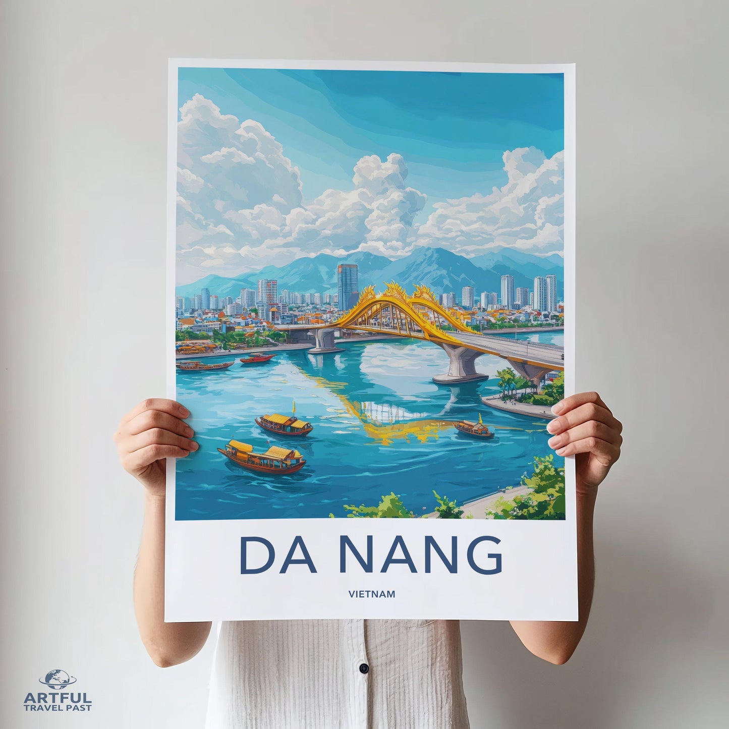 Da Nang Poster | Vietnam Wall Art | Asia Decor