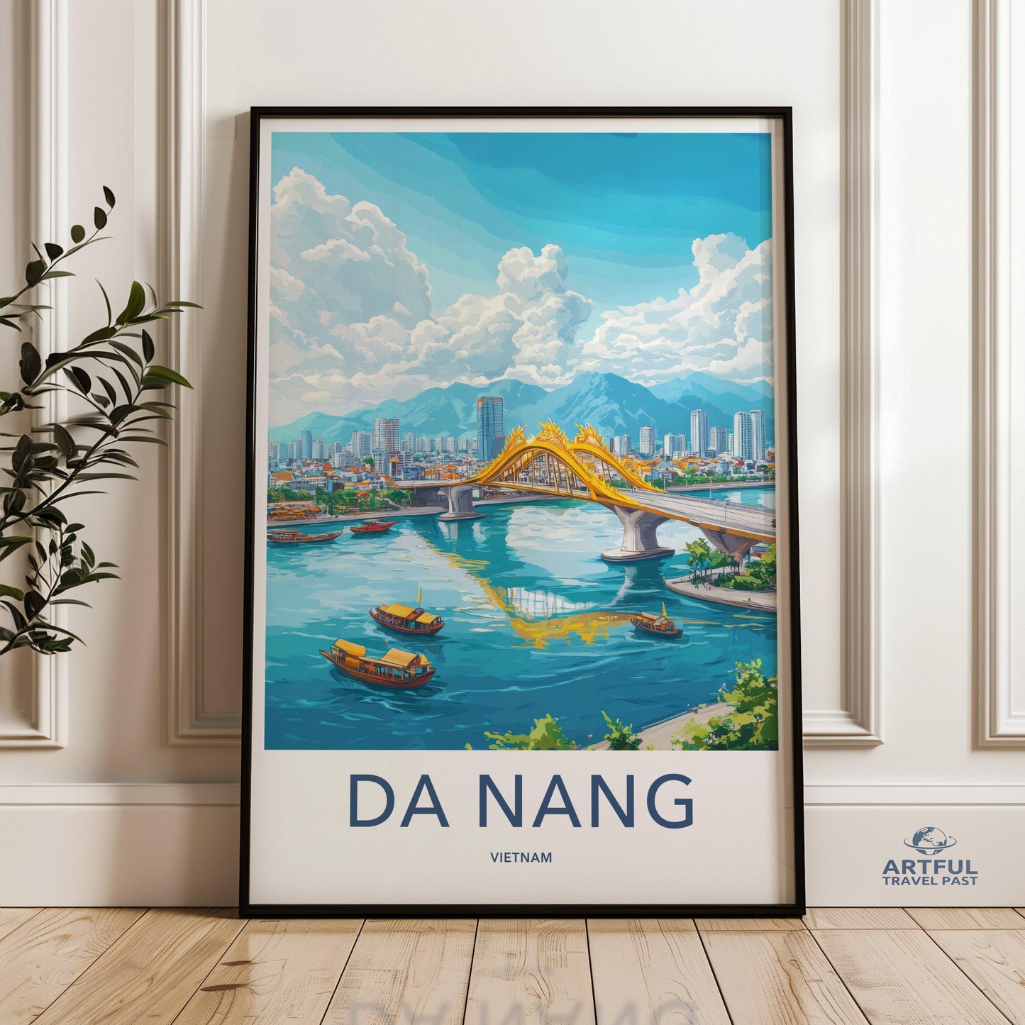 Da Nang Poster | Vietnam Wall Art | Asia Decor