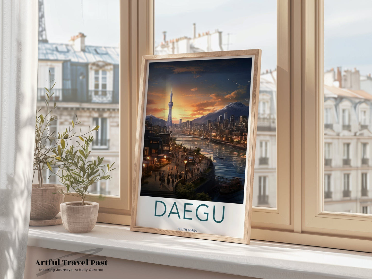 Daegu Poster - South Korea Wall Art