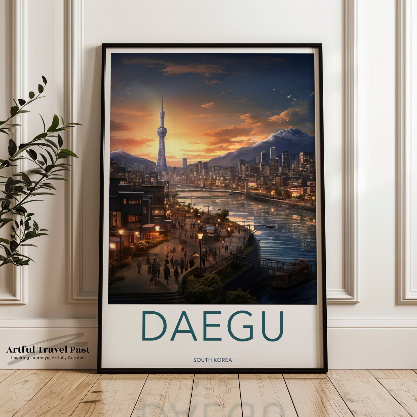 Daegu Poster - South Korea Wall Art
