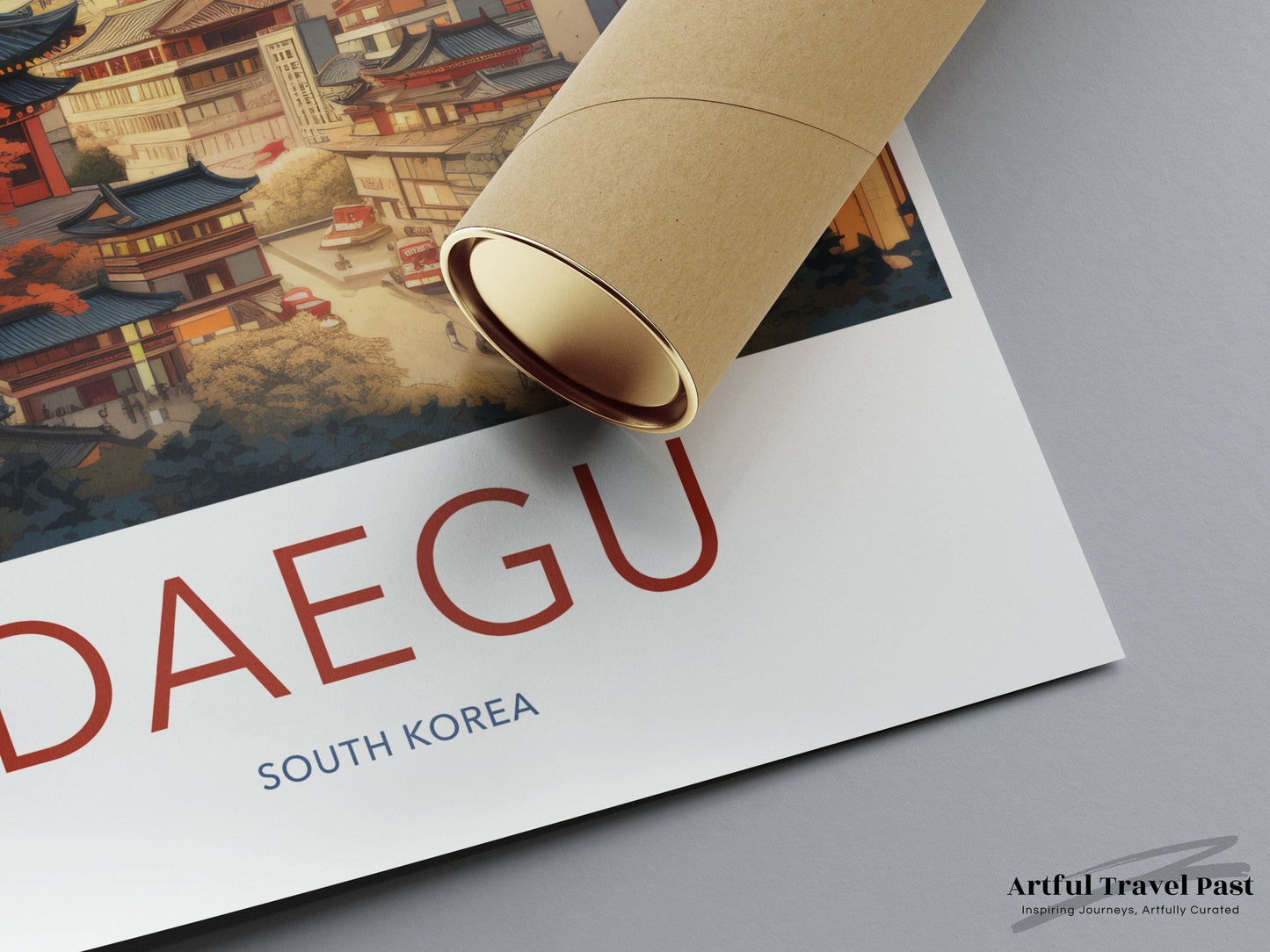 Daegu Poster | South Korea Wall Art | Asia Decor