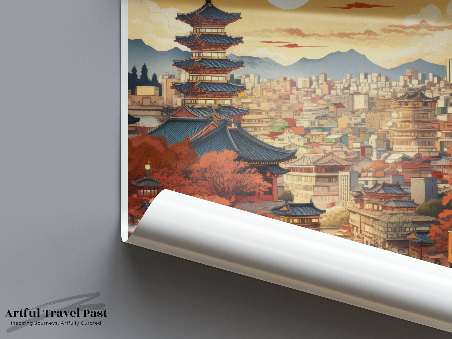 Daegu Poster | South Korea Wall Art | Asia Decor