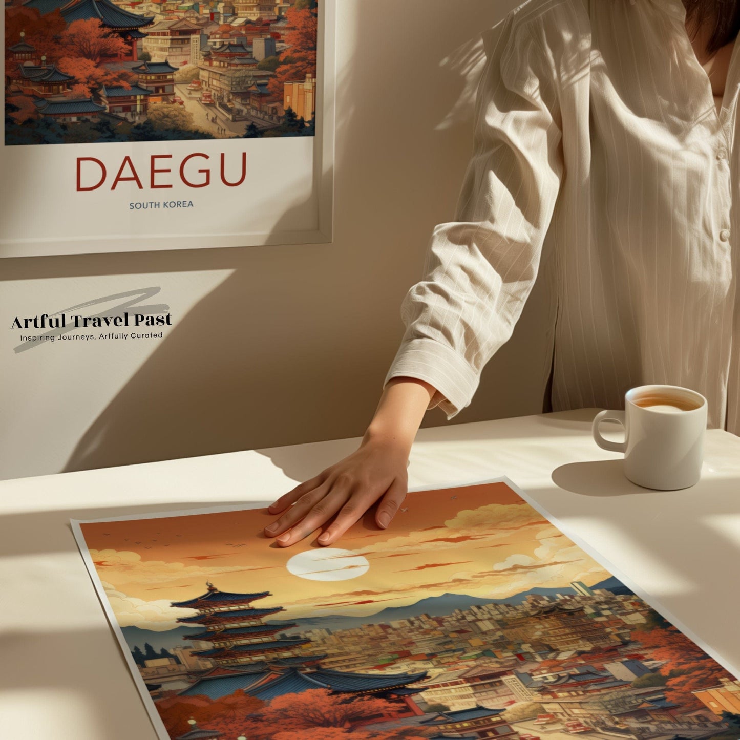 Daegu Poster | South Korea Wall Art | Asia Decor