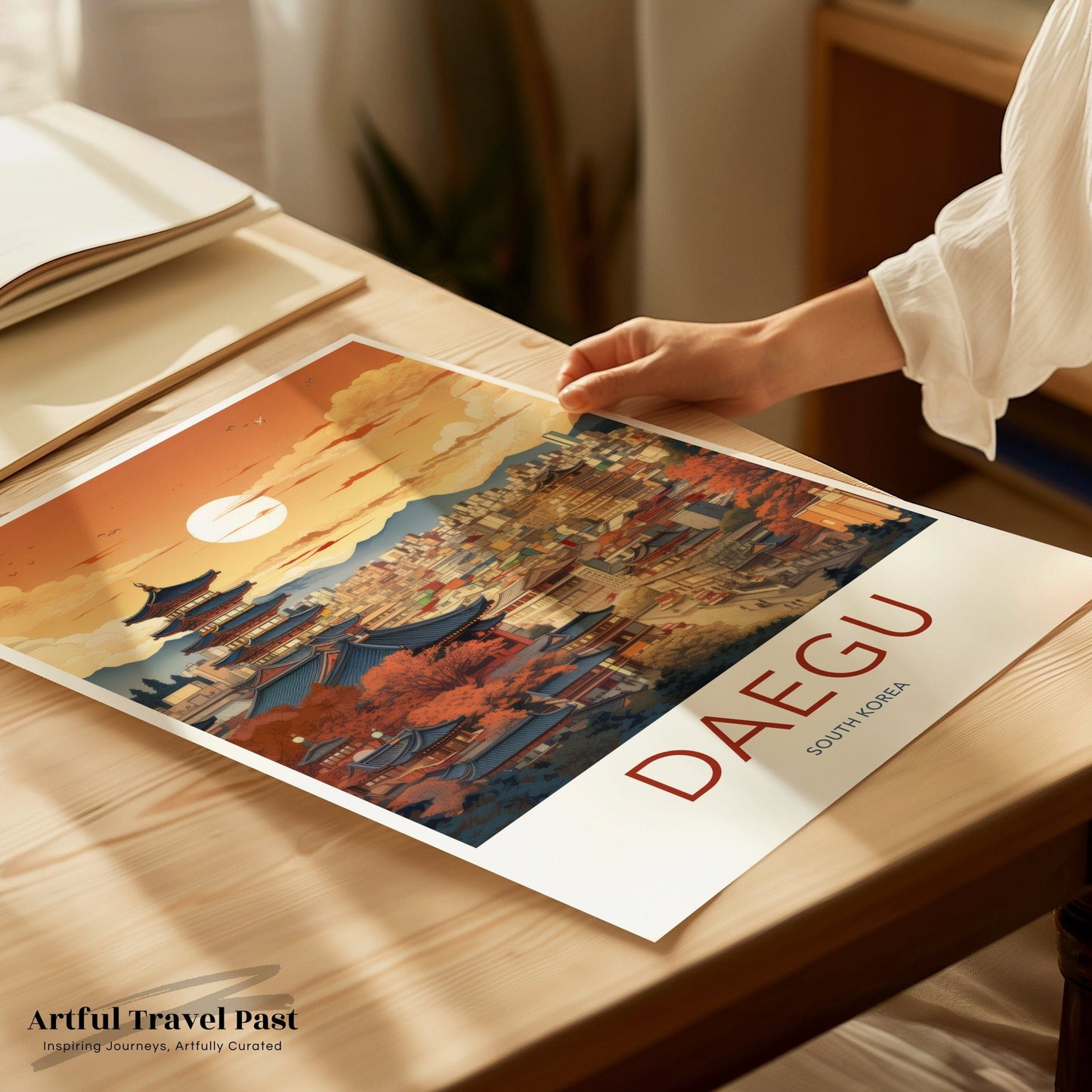 Daegu Poster | South Korea Wall Art | Asia Decor