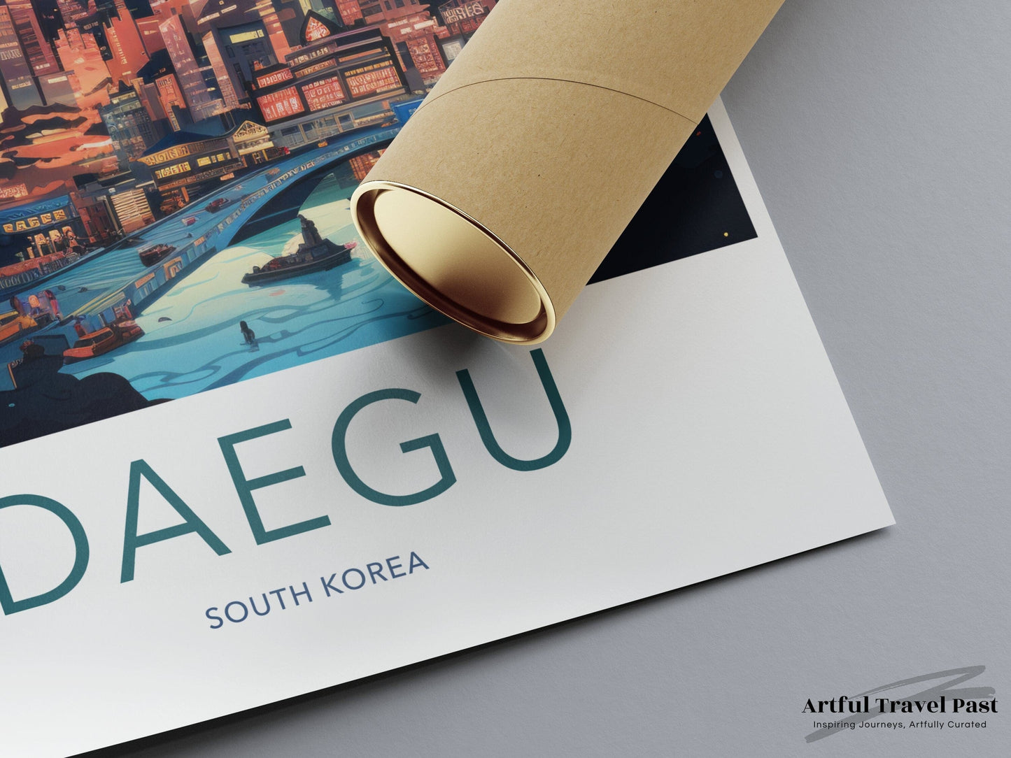 Daegu Poster | South Korea Wall Art | Asia Decor