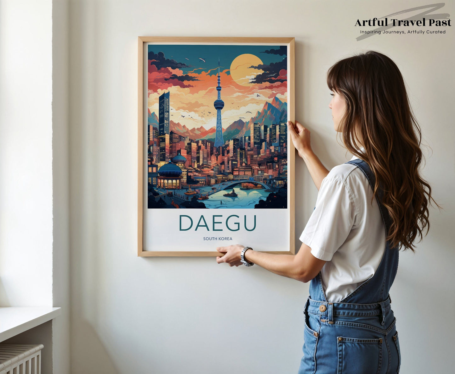Daegu Poster | South Korea Wall Art | Asia Decor