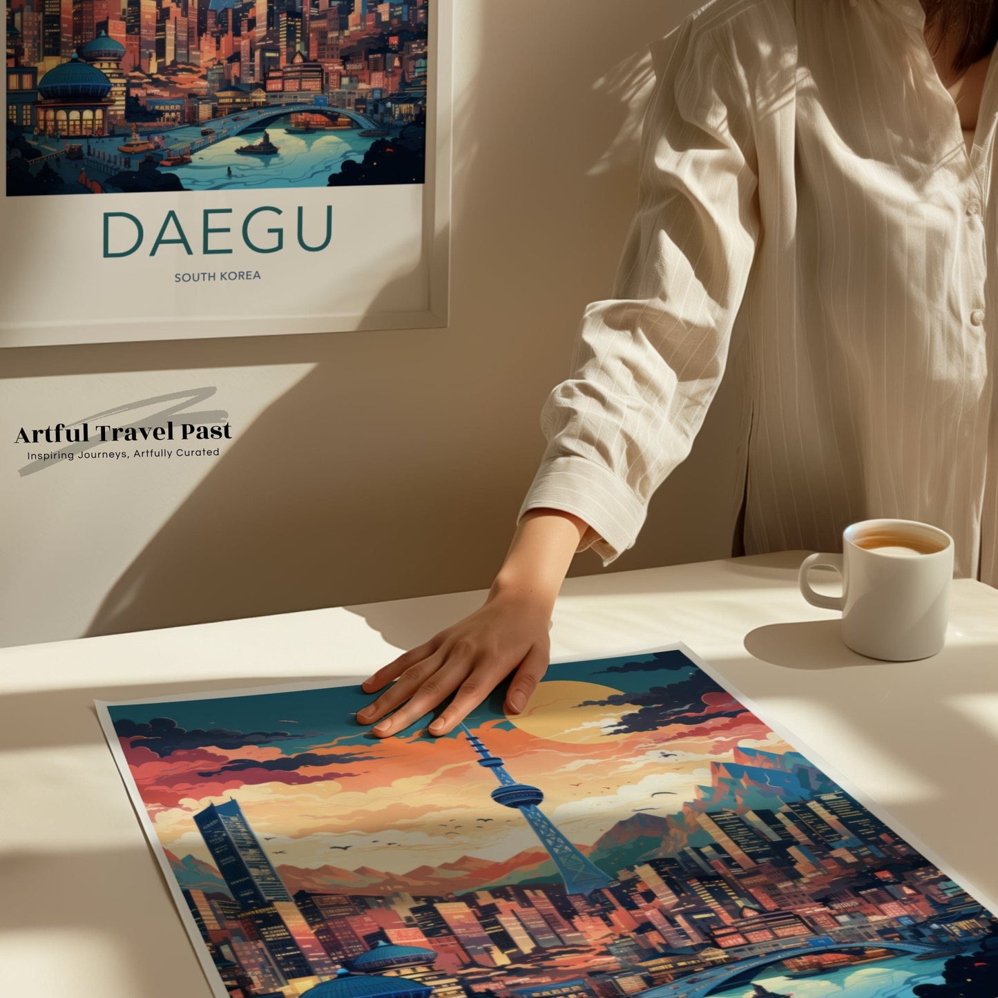 Daegu Poster | South Korea Wall Art | Asia Decor