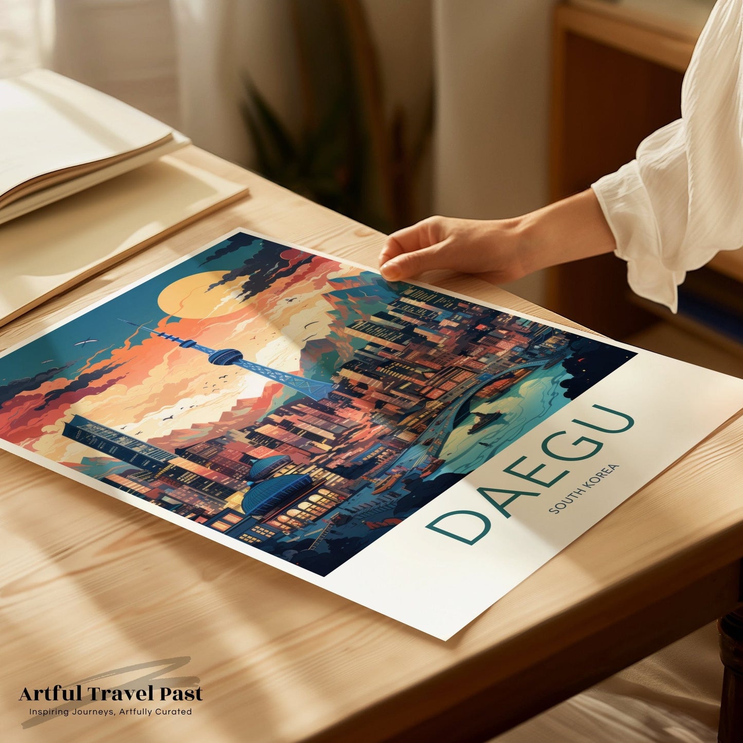Daegu Poster | South Korea Wall Art | Asia Decor