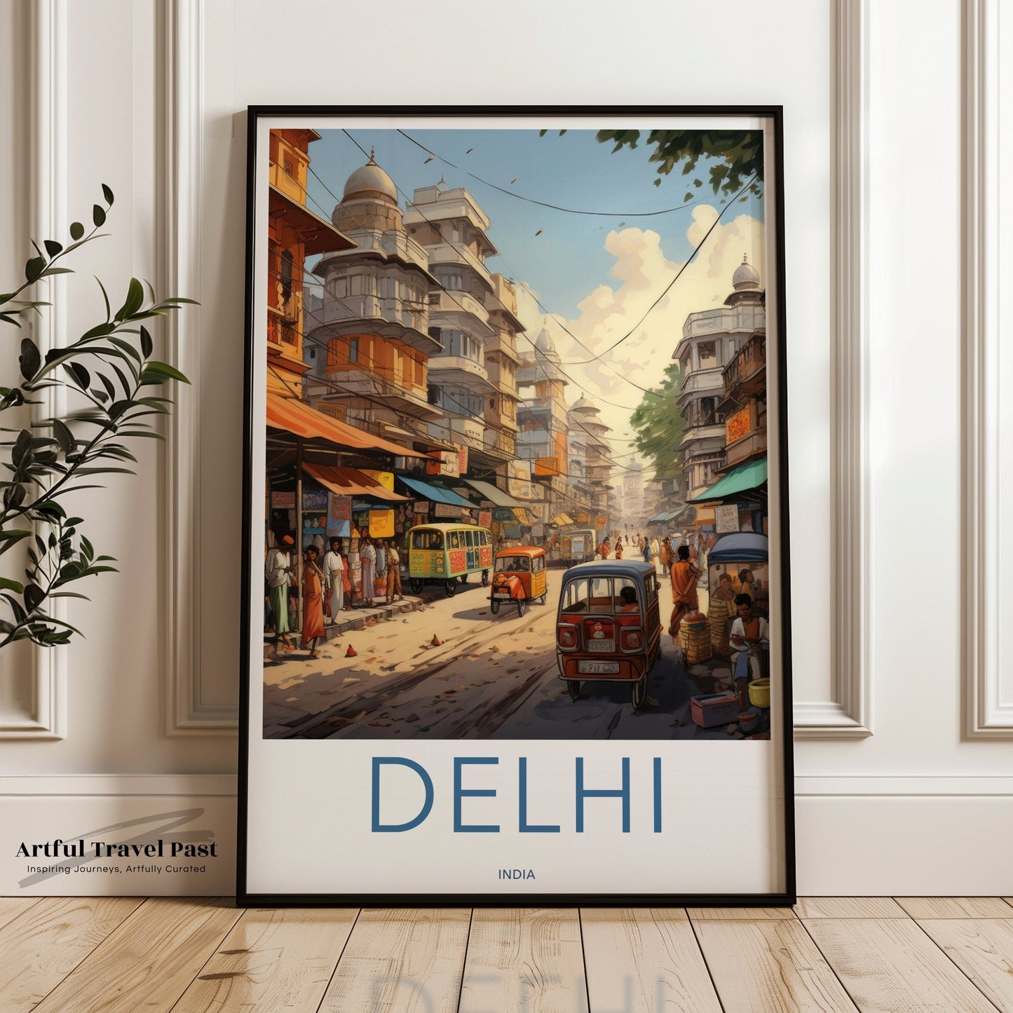 Delhi Poster | India Wall Art | South Asia Decor
