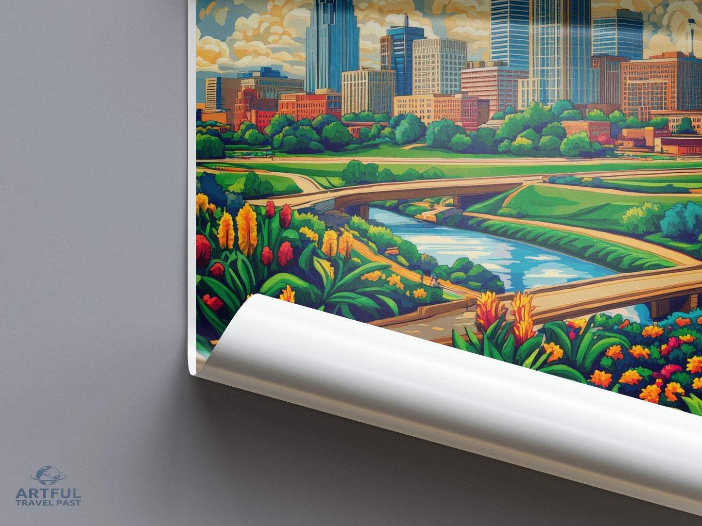 Des Moines Poster - Iowa Wall Art