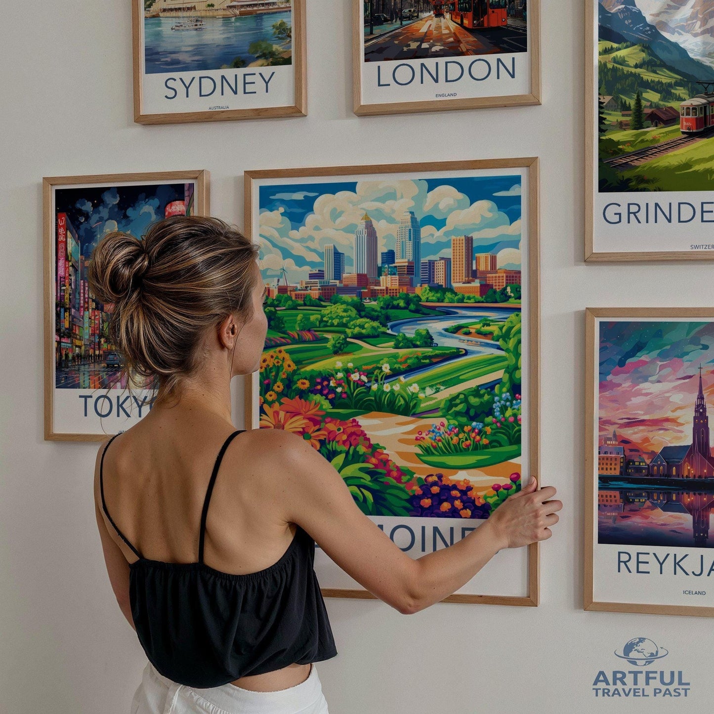 Des Moines Poster - Iowa Wall Art
