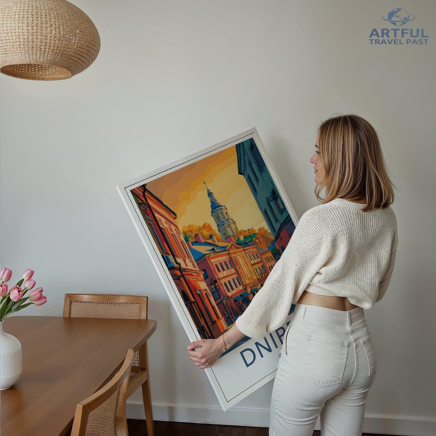 Dnipro Poster | Ukraine Wall Art | Europe Decor