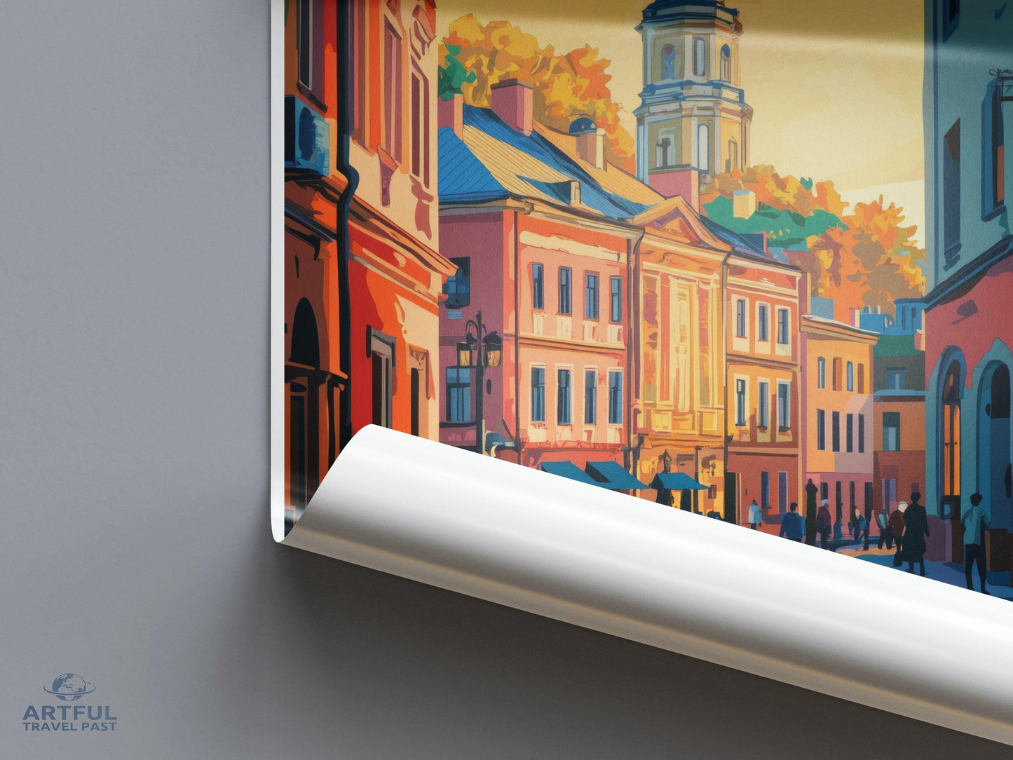Dnipro Poster | Ukraine Wall Art | Europe Decor