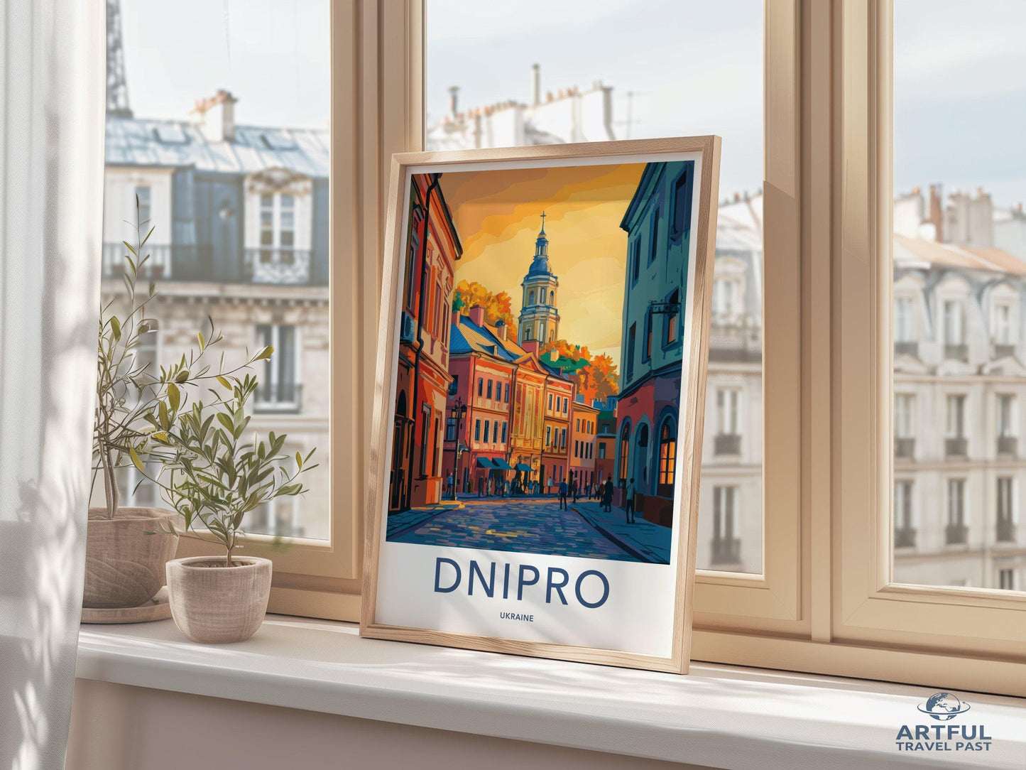 Dnipro Poster | Ukraine Wall Art | Europe Decor