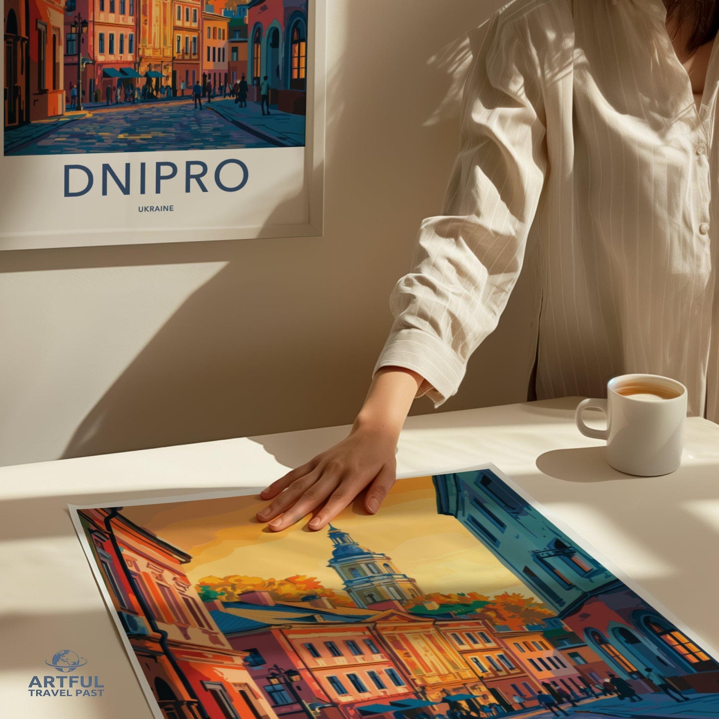 Dnipro Poster | Ukraine Wall Art | Europe Decor